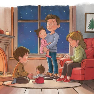 Illustration personnalisée de livre pour enfants, illustrateur à louer, style Aquarelle, illustrateur professionnel à louer, illustration de couverture de livre vintage