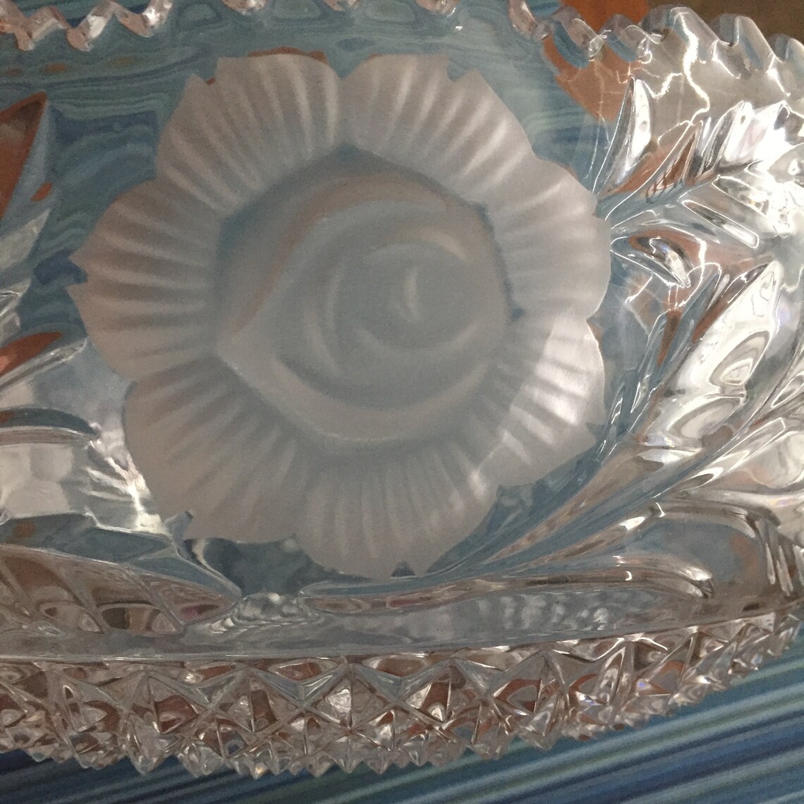 Genuine 24 Lead Crystal Bowl made in West Germany with Etsy.de