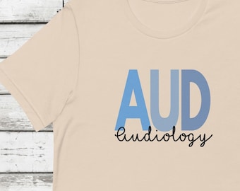 Camiseta de audiología para estudiantes de audiología, regalos de doctor en audiología para audiólogos