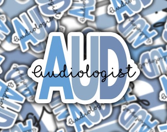 AUD Audiology Sticker: Audiologist Gift