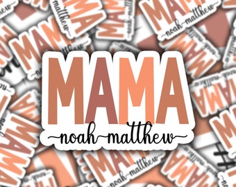 Personalized Mom Sticker: Custom Kids Names Gift
