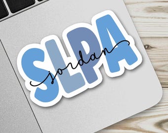 Personalized Speech Therapist Sticker: Custom SLPA Gift
