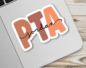 Personalized Physical Therapy Assistant Sticker: Custom PTA Laptop Decal