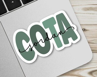 Personalized COTA Sticker: Custom Occupational Therapy Gift