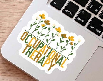 Occupational Therapy Floral Sticker: OT/COTA Gift