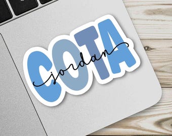 Personalized COTA Sticker: Custom Occupational Therapy Gift