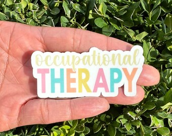 Occupational Therapy Laptop Sticker, Spring Aesthetic OT Sticker for Occupational Therapist