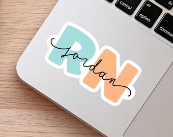 Pegatina personalizada de graduación de enfermería: regalo personalizado con nombre para enfermeras