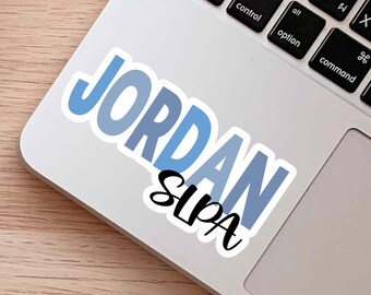 Pegatina personalizada de SLPA: regalo para asistente de logopedia