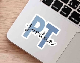 Personalized PT Sticker: Custom Physical Therapist Gift