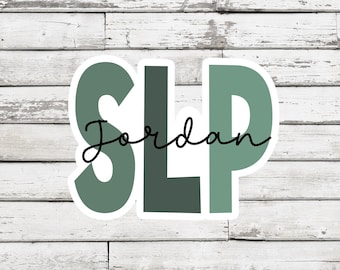 Pegatina personalizada de logopeda: regalo personalizado para logopedas