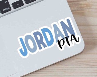 Pegatina personalizada de fisioterapia para asistente de terapeuta de PTA, pegatina personalizada para portátil