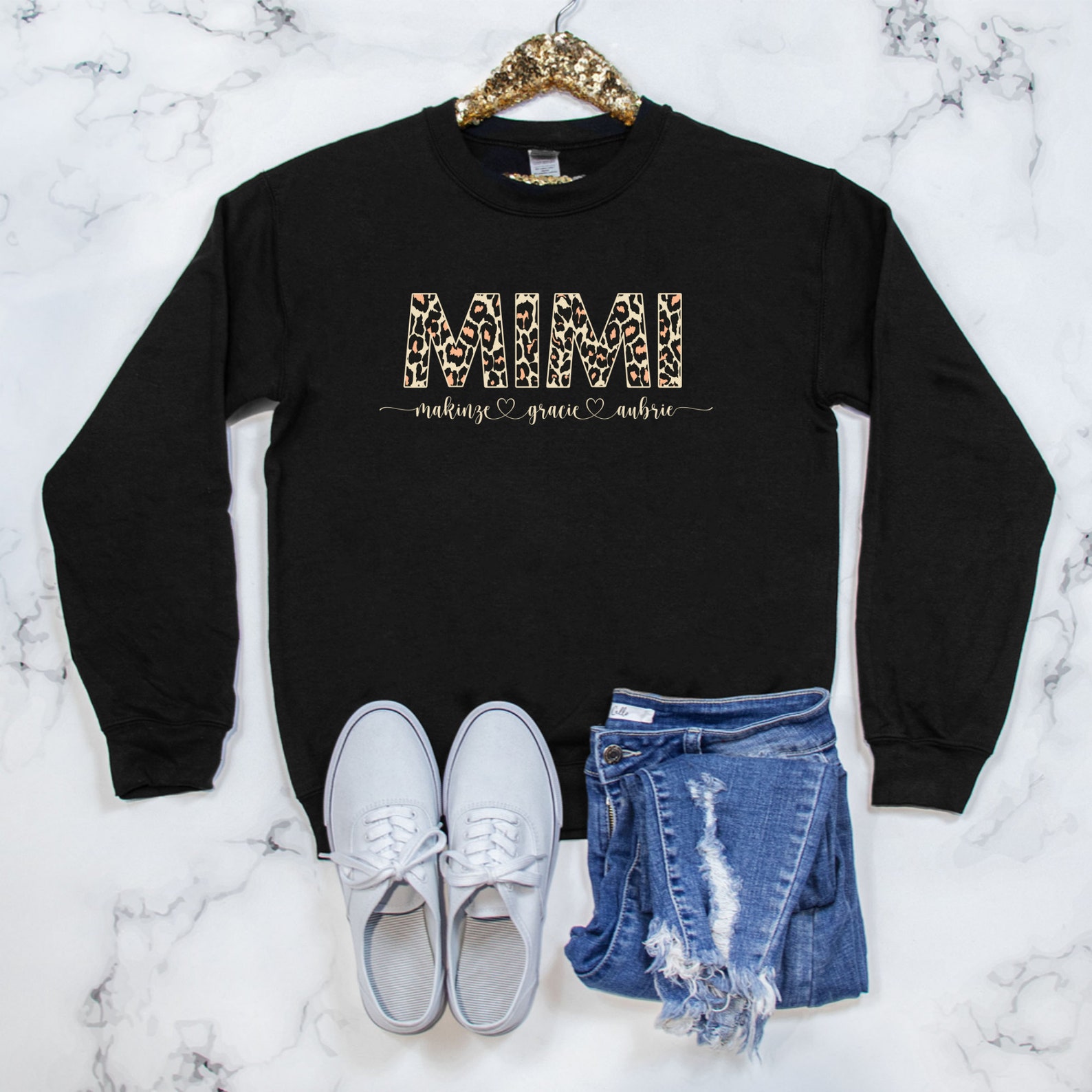 Customized Leopard Print Sweatshirt Personalized for - Etsy