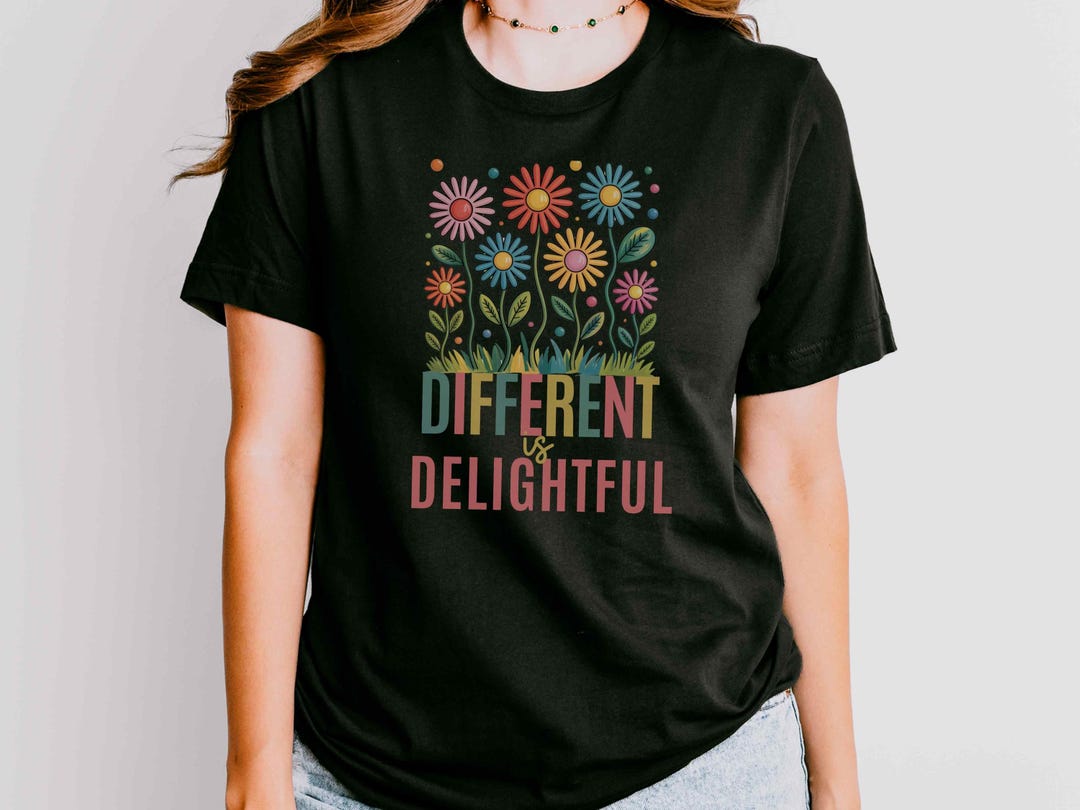 Different is Delightful Shirt, Occupational Therapy Tee, Neurodiversity ...