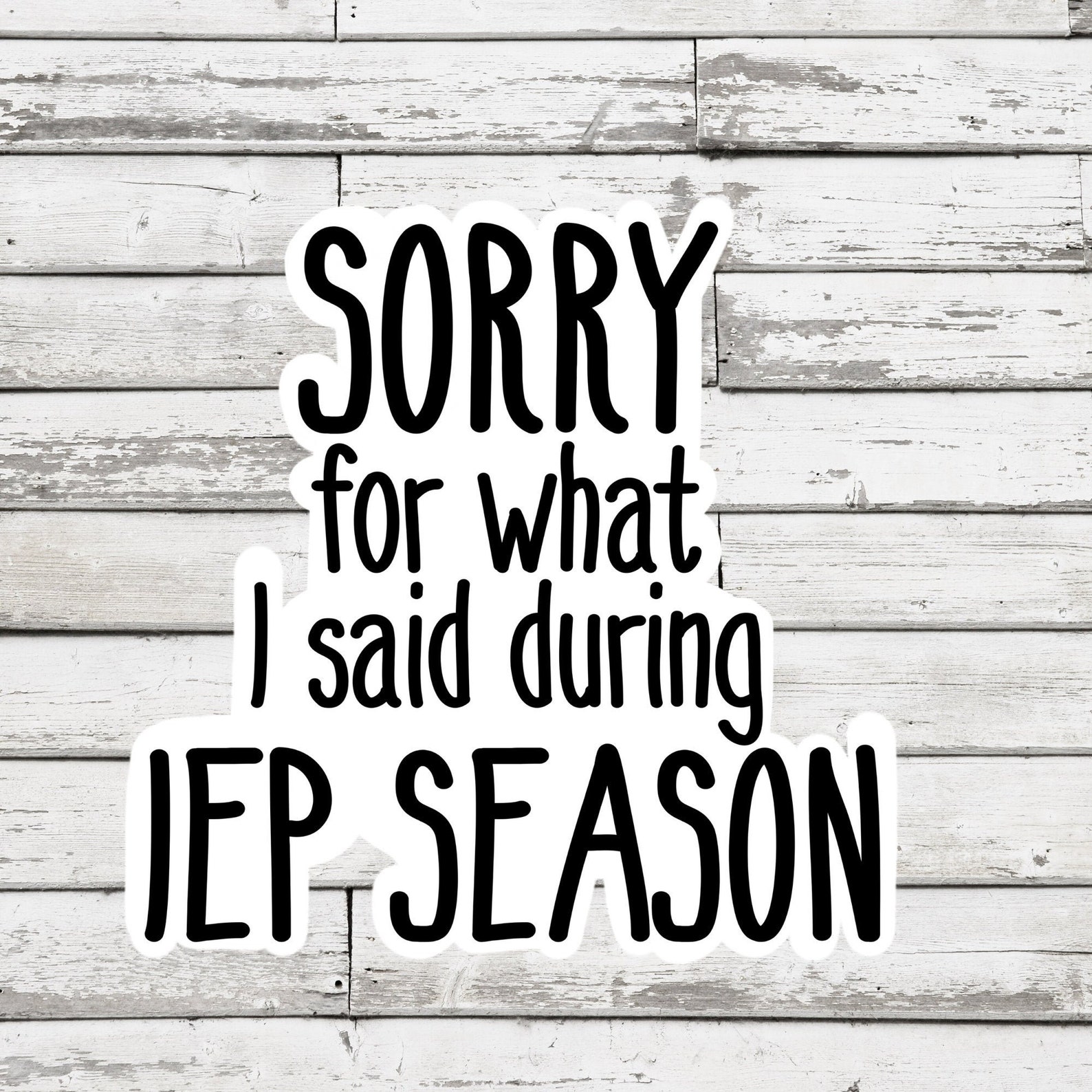 Slp Sticker Silly Speech Therapy Sticker | Funny IEP Meeting | Special Education Teacher ...