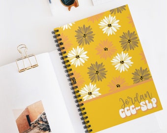 Cuaderno CCC-SLP / Diario de logopedia / Cuaderno espiral de 6 x8" para logopeda / Regalo para SLP / Logopeda