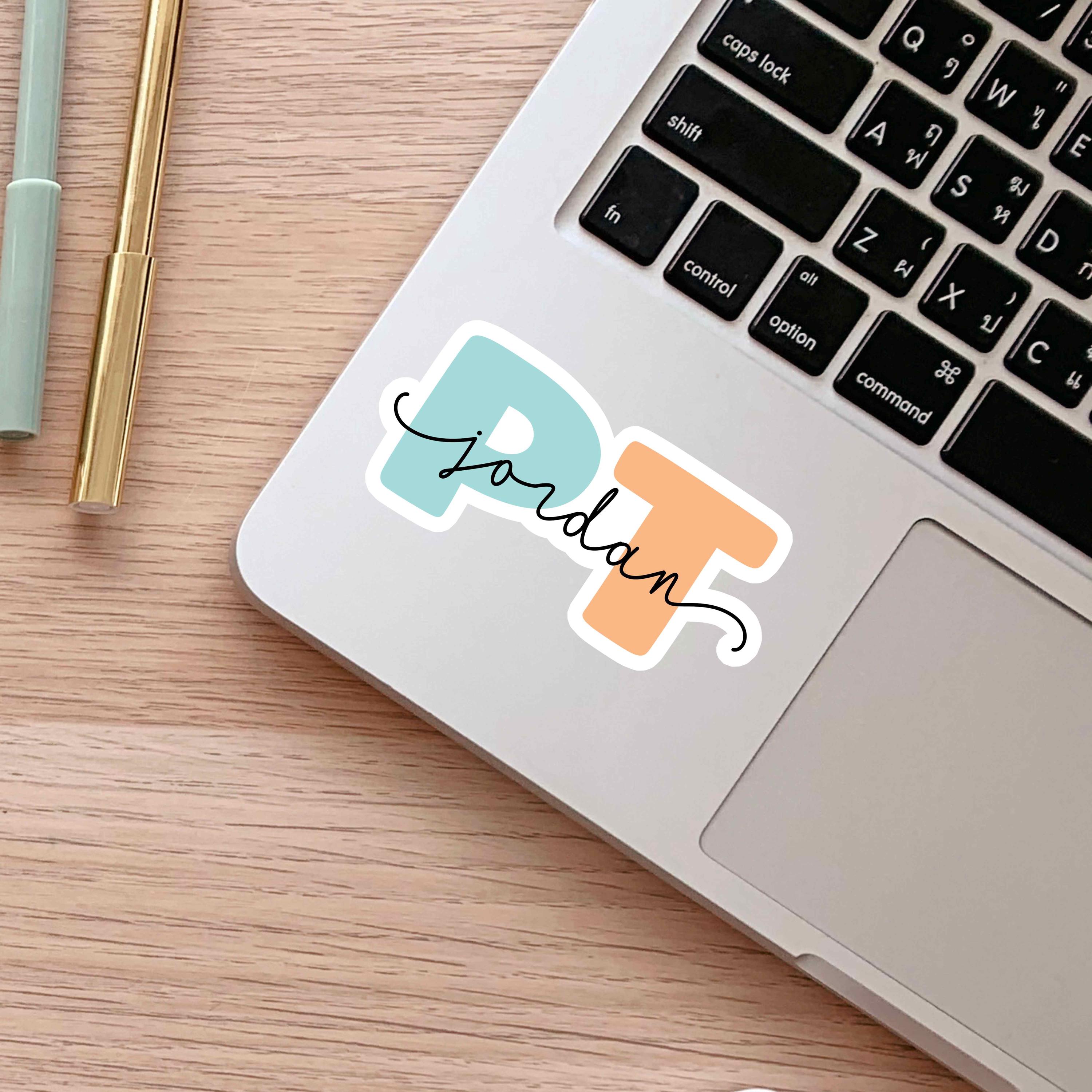 Personalized PT Sticker, DPT Sticker, Custom Physical Therapist Laptop ...