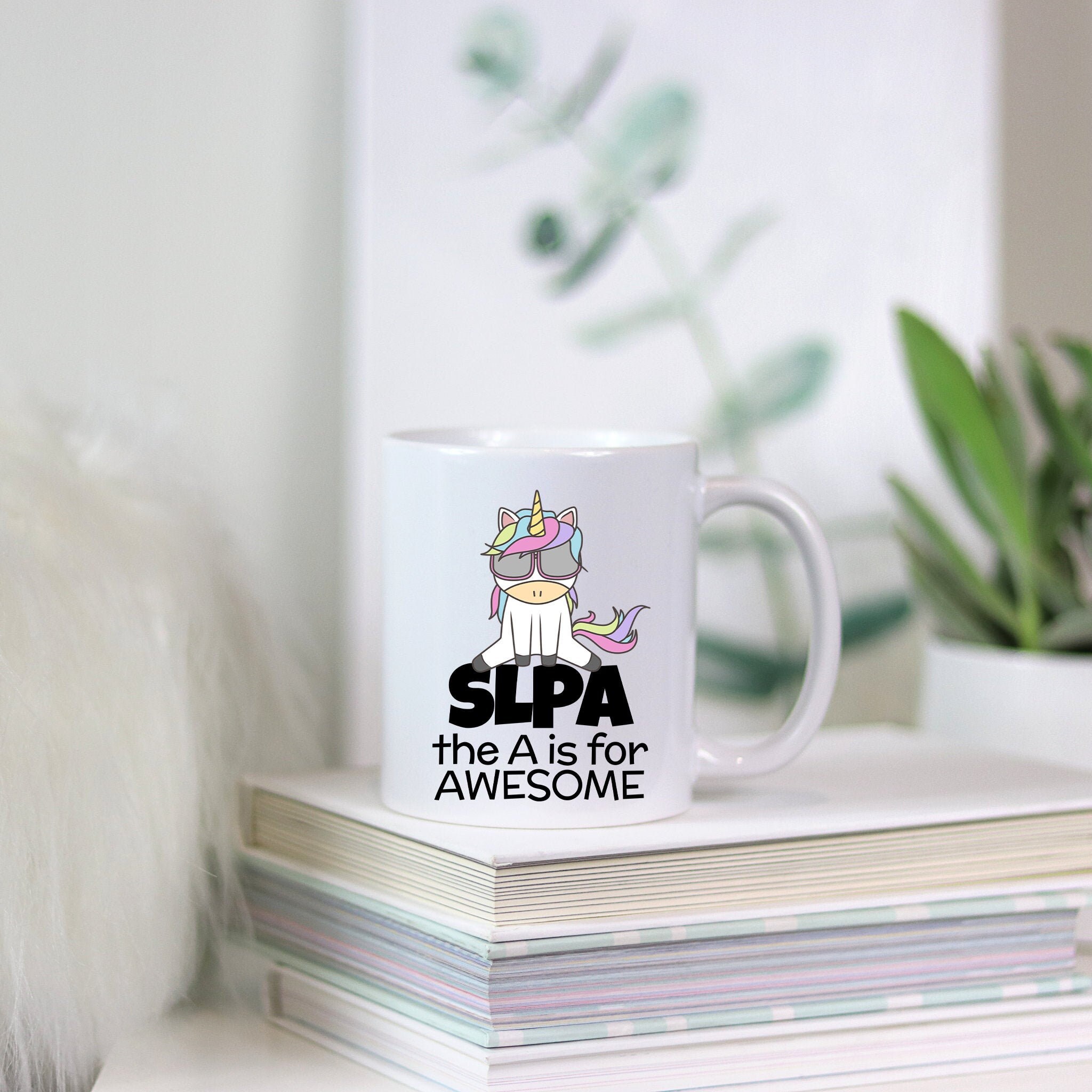 Speech Therapy Mug SLPA Unicorn SLPA Gift for Coffee and - Etsy