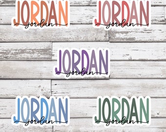 Personalized Name Sticker, Custom Teacher Sticker, Customized Party Favors and Gifts, Laptop Stickers