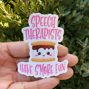 Speech Therapist S&#39;more Fun Laptop Sticker - SLP Gift
