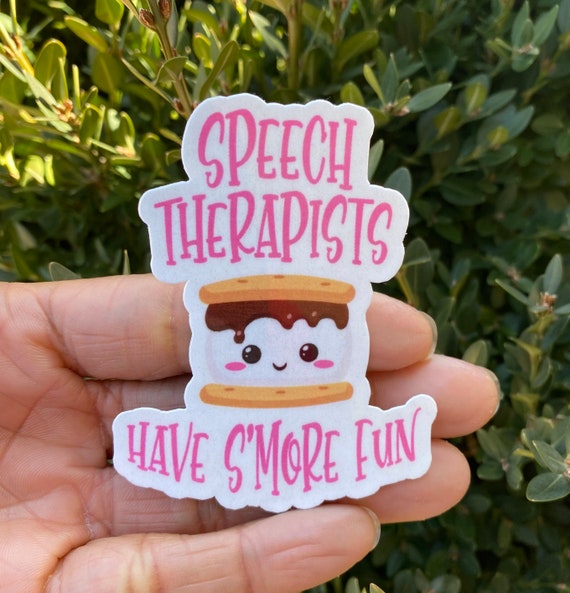 Speech Therapist S'more Fun Laptop Sticker - SLP Gift