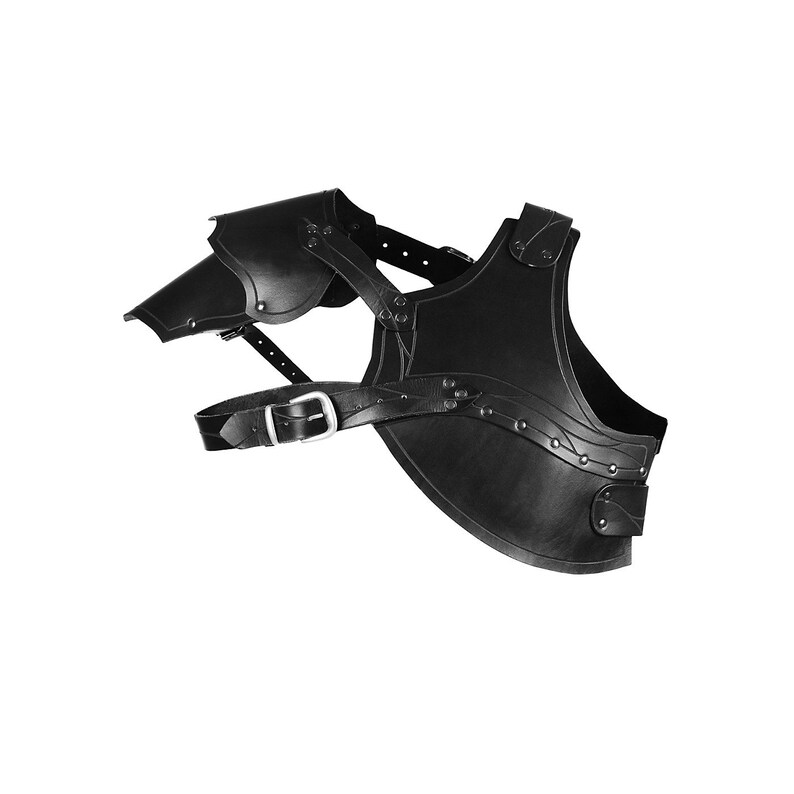 Chest Protector Ranger Leather Armour LARP Etsy