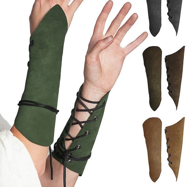 Handschoenen - Wanderer - gemaakt van suède met vetersluiting