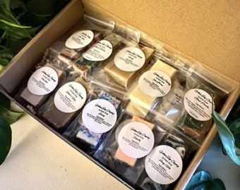 20 Sample Soaps, Guest Soap, Soap Sample Set, Handcrafted Soap, Soap In a Box, Soap, Mothers Day Gift