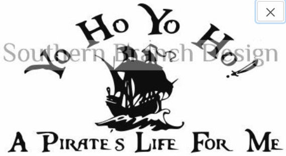 Yo Ho Yo Ho Pirates Life For Me Svg Pirates Life For Me Etsy