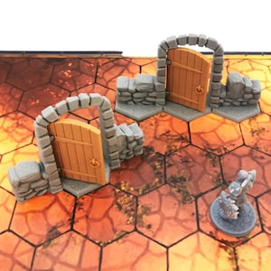 Gloomhaven Dungeon Doors | Openable | Tabletop Game Terrain