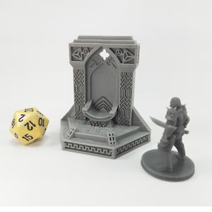 Dwarven Throne | 28mm Dungeons and Dragons Terrain | DnD Terrain | Tabletop Terrain