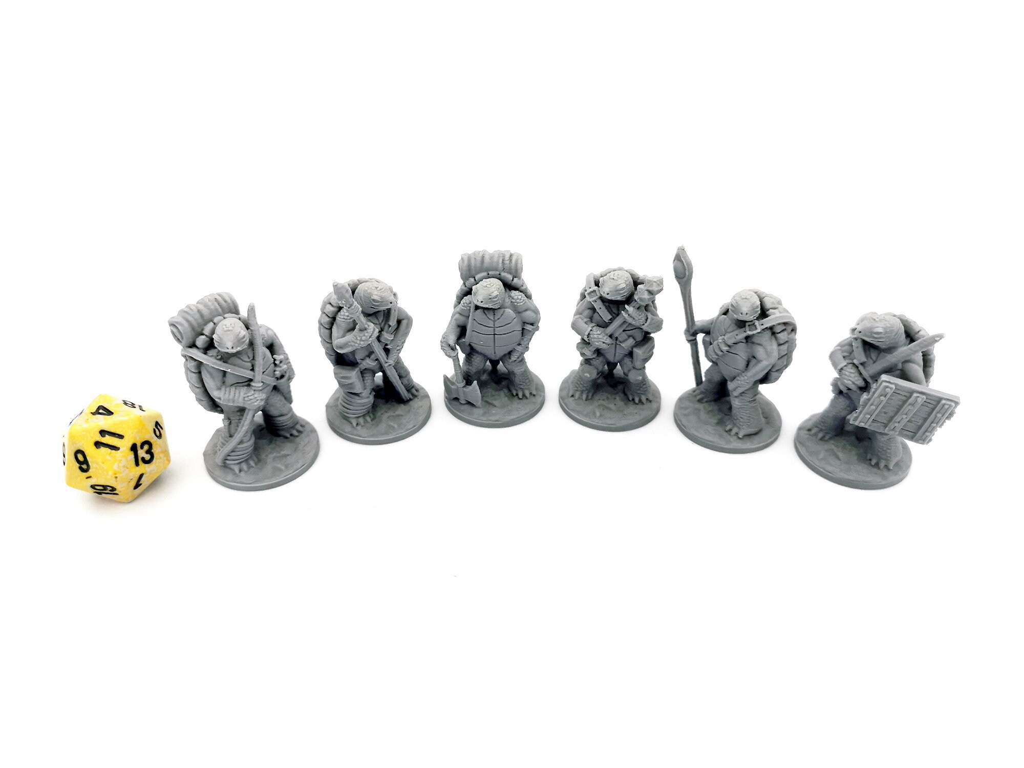 Forged Terrain Turtle Folk Miniature Set | Miniature epiche con licenza