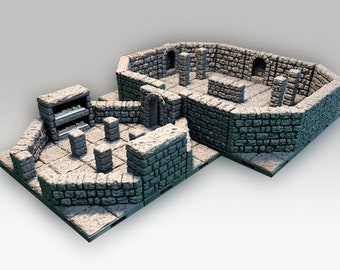 Crypt Encounter | Set 29x Dungeon Tiles - 28mm Dungeons and Dragons Terrain | D&D Terrain | Dragonlock