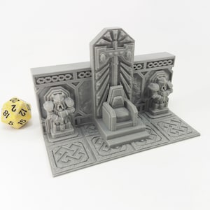 Dwarven Throne | 28mm Dungeons and Dragons Terrain | DnD Terrain | Tabletop Terrain