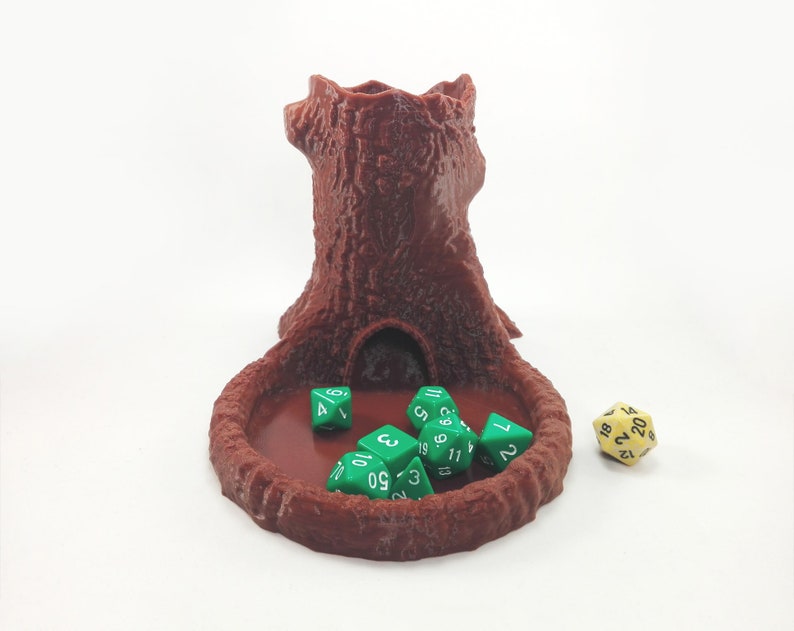 Druidic Dice Tower Dice Tower with tray Dungeons and Dragons Accessories Dungeons and Dragons Gift image 2