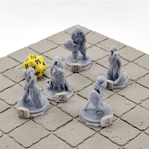 Initiative Trackers for 28mm Miniatures | Set 20x |  Dungeons and Dragons Gaming Accessories | D&D Terrain