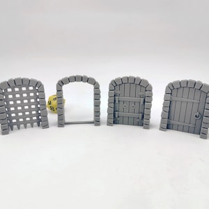 Dungeon Doors 28mm Dungeons and Dragons Terrain | Heroquest Terrain | Gloomhaven Doors