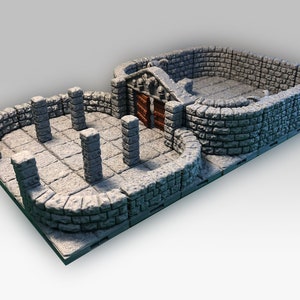Boss Encounter - Set 27x Dungeon Tiles - 28mm Dungeons and Dragons Terrain - DnD Terrain - Dragonlock