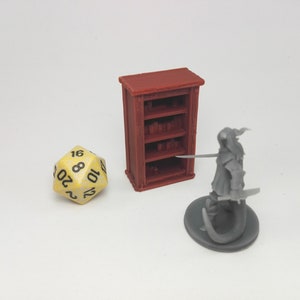 Bookcase | 28mm Dungeons and Dragons Terrain | D&D Terrain | Tabletop Terrain