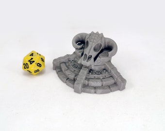 Demonic Pedestal  | 28mm Dungeons and Dragons Terrain | DnD Terrain | Tabletop Terrain