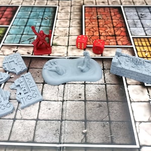 Heroquest Kellar's Keep/Karn Varn Expansion Set | 1989/2021 Edition | Magical Darkness, Dwarven Forge, Stone Map