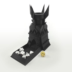 Dicengard | Dice Tower with tray | Tabletop Accessory | Dungeon Master Gift