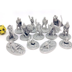 Skeleton Warband Miniatures | Set x13 | 28mm Scale | Tabletop Miniatures