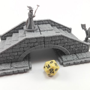 Stone Bridge | 28mm Dungeons and Dragons Terrain | D&D Terrain | Tabletop Terrain