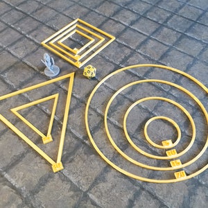 DnD Spell Templates (Area of effect) - Set 9x - Dungeons and Dragons Gaming Accessories - DnD5e