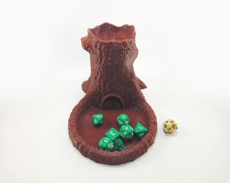 Druidic Dice Tower Dice Tower with tray Dungeons and Dragons Accessories Dungeons and Dragons Gift image 6