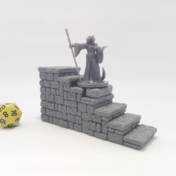 Stone stairs | 28mm Dungeons and Dragons Terrain | DnD Terrain | Tabletop Terrain