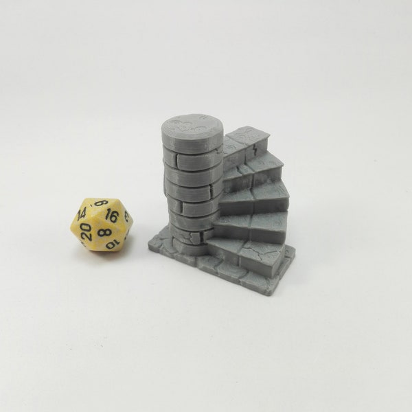 Spiral Stairs - 28mm Dungeons and Dragons Miniatures