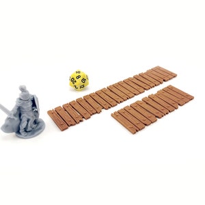 Wooden Bridge | 28mm Dungeons and Dragons Terrain | D&D Terrain | Tabletop Terrain