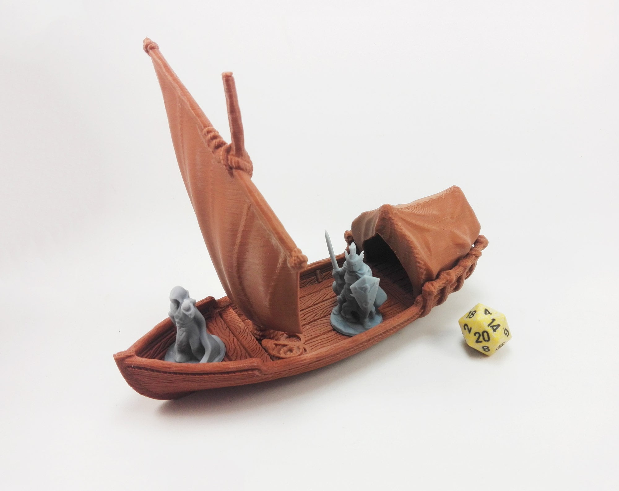 Skiff Boat 28mm Dungeons and Dragons Terrain DnD Terrain Etsy